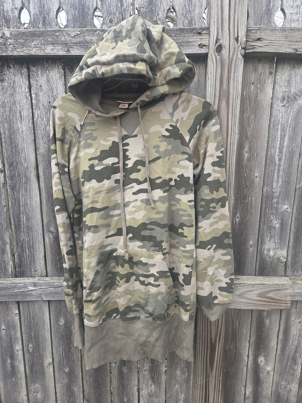 Mossimo Supply Co. Green Camo Hooded Pullover
